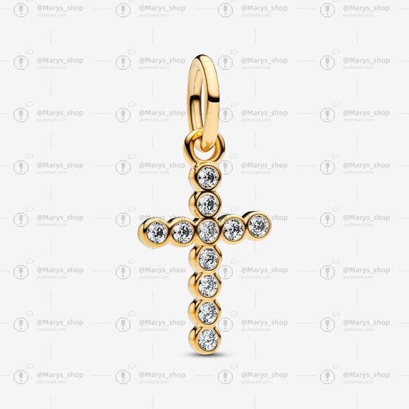 Pandora Cross Dangle Charm - Picture 1 of 5